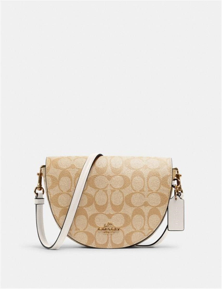 Coach C1430 Ellen Crossbody In Signature Canvas Light Khaki/Chalk Coach C1430 Ellen Crossbody In Signature Canvas Light Khaki/Chalk